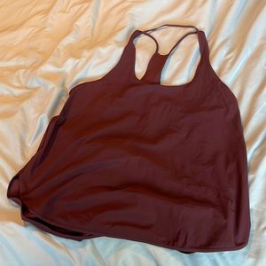 lululemon Flowy Burgundy Tank
